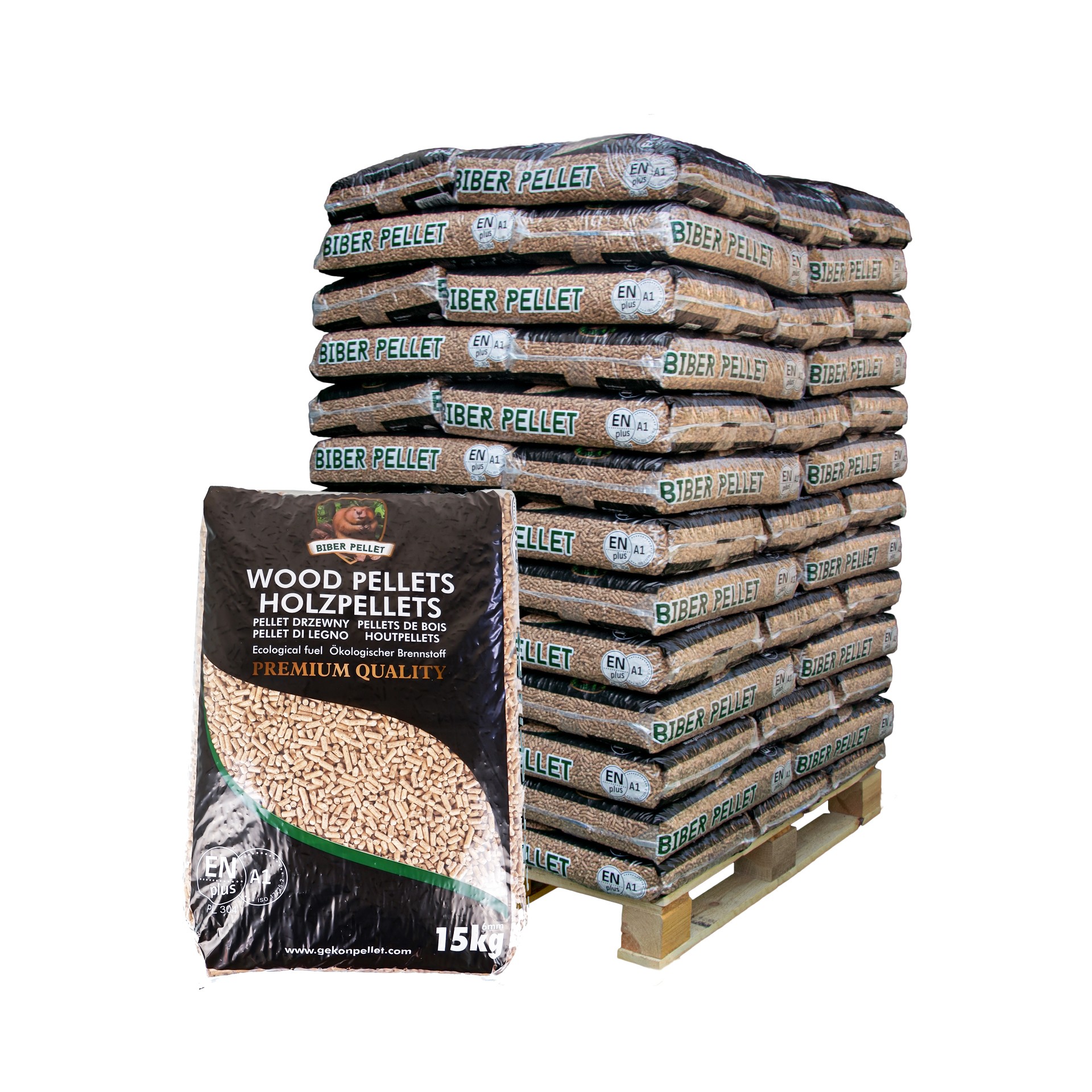 960kg-pellets-enplusa1-marke_biber_kombo-mit-versand_1920x1920.jpg Biber Holzpellets Einstreu – 64 × 15 kg (960 kg) Palette – Bild 1