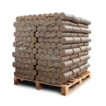 Holzbriketts Nestro XL Red – rund ohne Loch (Palette 960 kg) – Bild 3