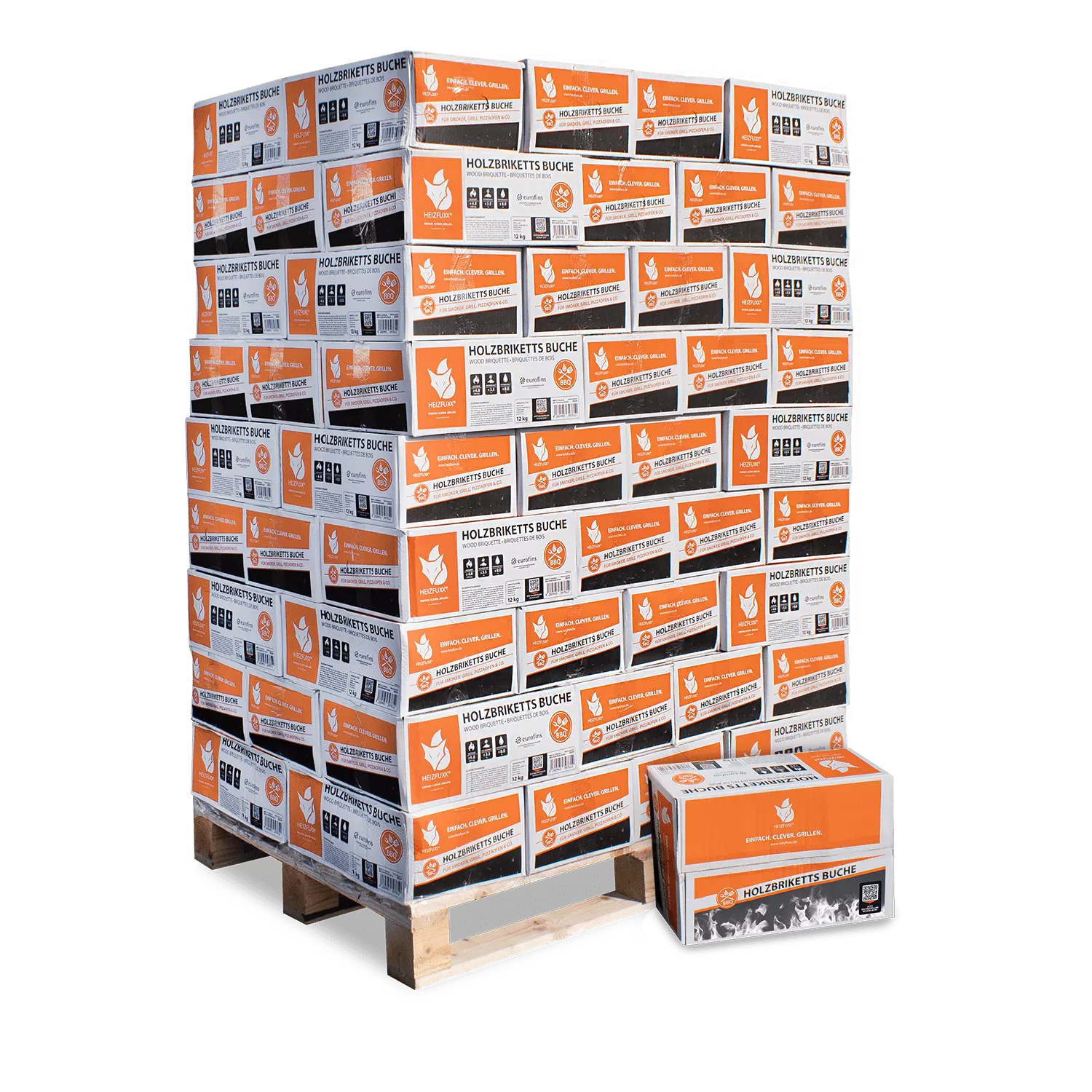 BNK12_Holzbriketts-Buche-12kg-81er-Palette-Verpackung.webp Buchen Nestro Briketts – 12 kg Box – Palette 81× (972 kg) – Bild 1