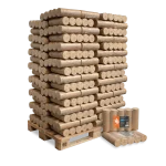 Holzbriketts Nestro XL Blue – rund ohne Loch (Palette 960 kg) – Bild 5