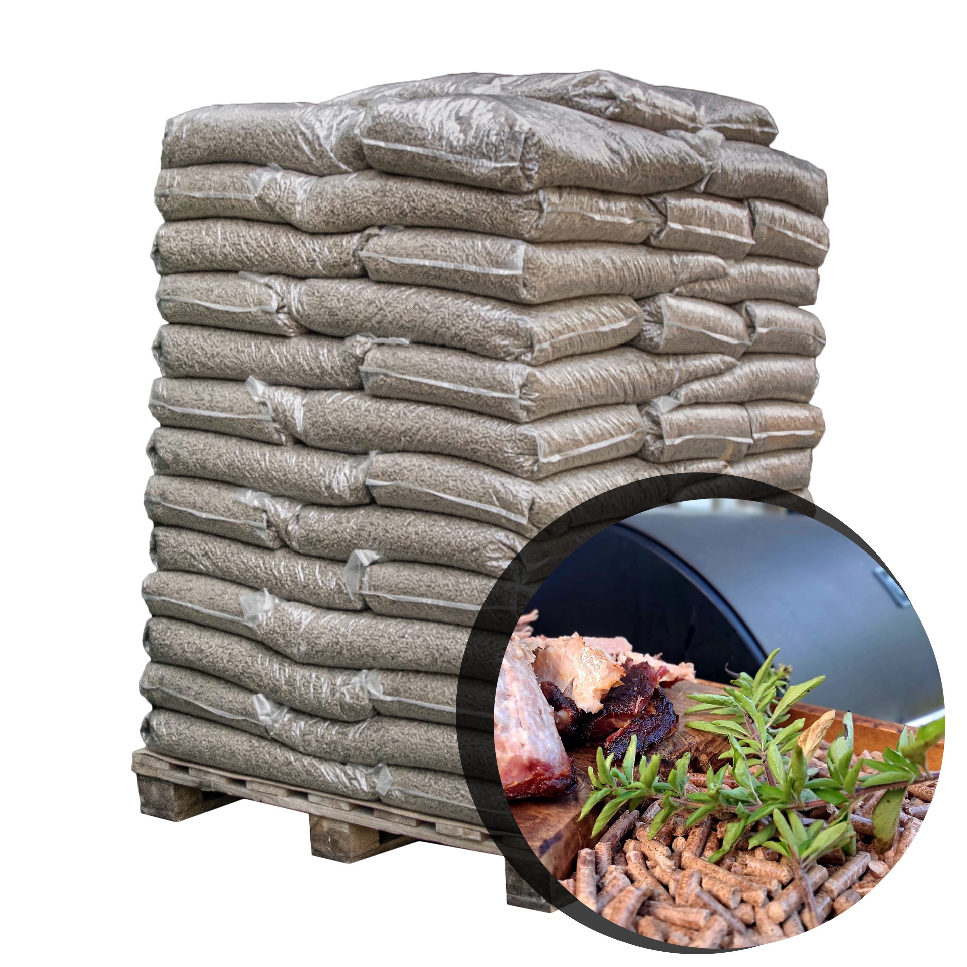 eiche-1x-960kg-pellets-eiche-grillen-smoker-heizen-palette-mit-versand-rund_1920x1920.jpg Holzpellets Mix 6 mm – Buche + Eiche – 64 × 15 kg (960 kg) – Bild 1